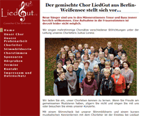 Tablet Screenshot of chor-liedgut-berlin.de